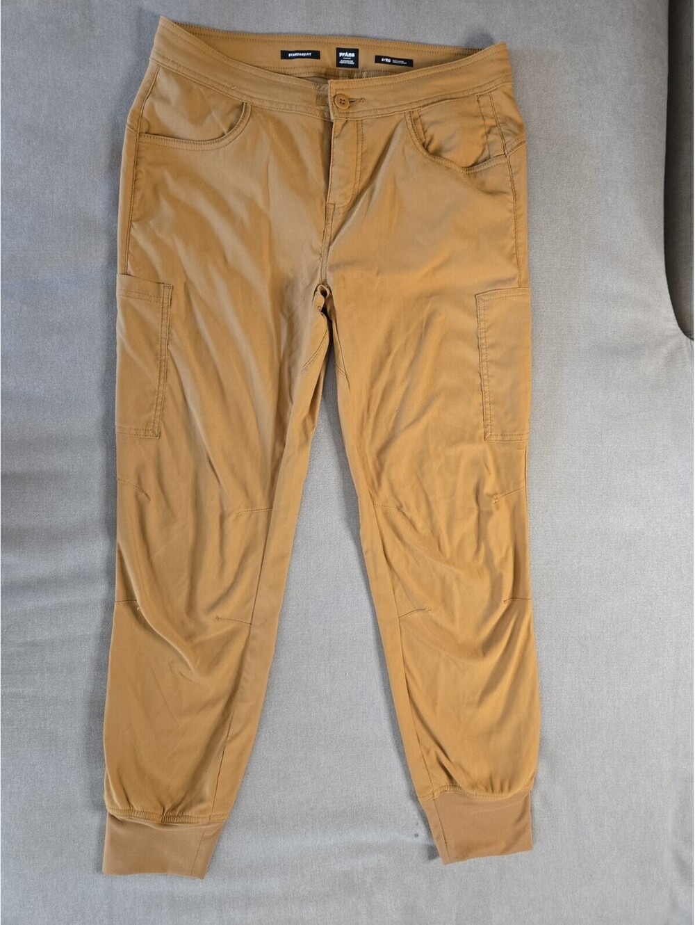 prAna Halle II Joggers Womens 6 Tan Cargo Stretch Zion Hiking Pants Earthbound
